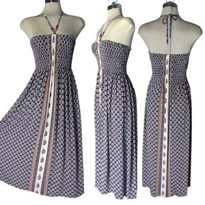 CANDY COUTURE Strapless Curly Elastic Top Dress Size M